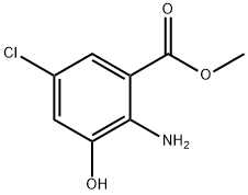 METHYL 2-AMINO-5-CHLORO-3-HYDROXYBENZOATE Struktur