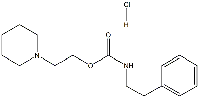 Carbamic acid,(2-phenylethyl)-, 2-(1-piperidinyl)ethyl ester, monohydrochloride (9CI) Struktur