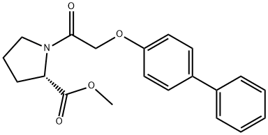 methyl 1-[(4-biphenylyloxy)acetyl]prolinate Struktur