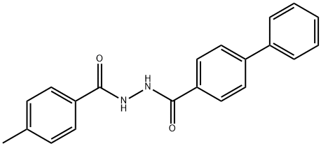 N'-(4-methylbenzoyl)-4-biphenylcarbohydrazide Struktur