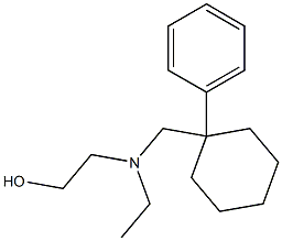 Ethanol,2-[ethyl[(1-phenylcyclohexyl)methyl]amino]- Struktur