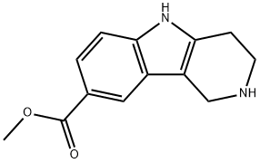 2,3,4,5-Tetrahydro-1H-pyrido[4,3-b]indole-8-carboxylic acid methyl ester Struktur