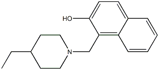 2-Naphthalenol,1-[(4-ethyl-1-piperidinyl)methyl]- Struktur