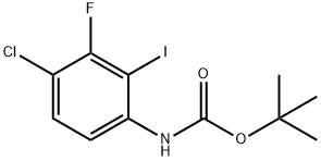 tert-butyl (4-chloro-3-fluoro-2-iodophenyl)carbamate Struktur