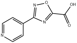 3-Pyridin-4-yl-[1,2,4]oxadiazole-5-carboxylic acid Struktur