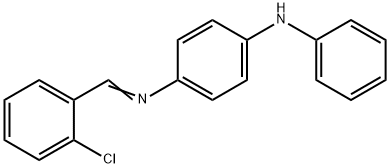 N-(2-chlorobenzylidene)-N'-phenyl-1,4-benzenediamine Struktur