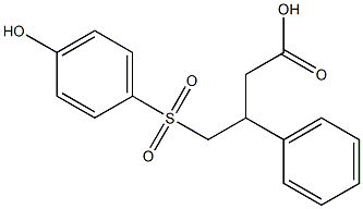 4-(4-Hydroxy-benzenesulfonyl)-3-phenyl-butyric acid Struktur