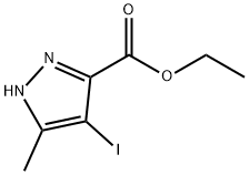 4-Iodo-5-methyl-1H-pyrazole-3-carboxylic acid ethyl ester Struktur