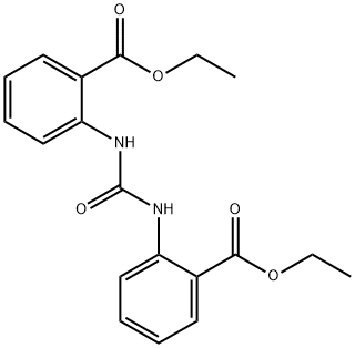 ethyl 2-({[2-(ethoxycarbonyl)phenyl]carbamoyl}amino)benzoate Struktur