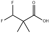 3,3-difluoro-2,2-dimethylpropanoic acid Struktur