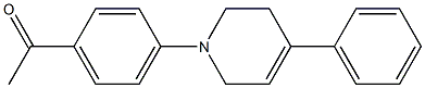 Ethanone,1-[4-(3,6-dihydro-4-phenyl-1(2H)-pyridinyl)phenyl]- Struktur