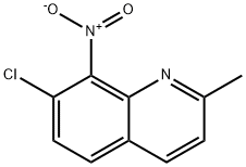 7-Chloro-2-methyl-8-nitro-quinoline Struktur