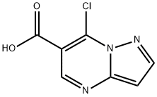 7-Chloropyrazolo[1,5-a]pyrimidine-6-carboxylic acid Struktur