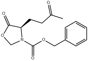 (R)-benzyl 5-oxo-4-(3-oxobutyl)oxazolidine-3-carboxylate Struktur