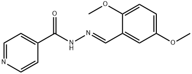 N'-[(E)-(2,5-dimethoxyphenyl)methylidene]pyridine-4-carbohydrazide Structure