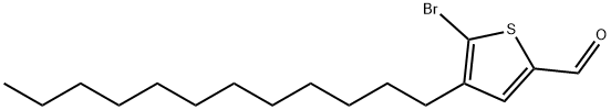 5-bromo-4-dodecylthiophene-2-carbaldehyde Struktur