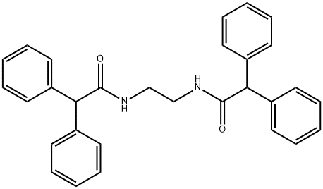 N,N'-1,2-ethanediylbis(2,2-diphenylacetamide) Struktur