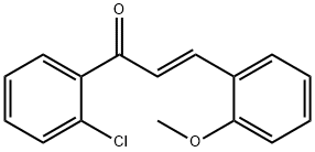 (2E)-1-(2-chlorophenyl)-3-(2-methoxyphenyl)prop-2-en-1-one Struktur