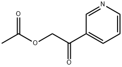 ACETIC ACID 2-OXO-2-PYRIDIN-3-YL-ETHYL ESTER Struktur