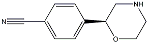 4-((S)-morpholin-2-yl)benzonitrile Struktur