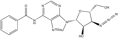 3'-Azido-N6-benzoyl-3'-deoxyadenosine Struktur