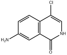 7-amino-4-chloro-1,2-dihydroisoquinolin-1-one Struktur