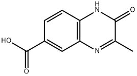 3-Methyl-2-oxo-1,2-dihydro-quinoxaline-6-carboxylic acid Struktur