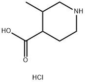 3-Methylpiperidine-4-carboxylic acid hydrochloride Struktur