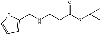 tert-butyl 3-{[(furan-2-yl)methyl]amino}propanoate Struktur