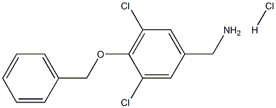 (3,5-dichloro-4-phenylmethoxyphenyl)methanamine:hydrochloride Struktur