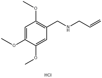 (prop-2-en-1-yl)[(2,4,5-trimethoxyphenyl)methyl]amine hydrochloride Struktur