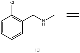 N-(2-chlorobenzyl)-2-propyn-1-amine hydrochloride Struktur