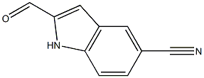 2-Formyl-1H-indole-5-carbonitrile Struktur