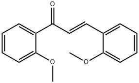 (2E)-1,3-bis(2-methoxyphenyl)prop-2-en-1-one Struktur