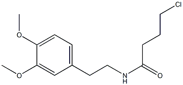 4-Chloro-N-[2-(3,4-dimethoxyphenyl)ethyl]butyramide, 97% Struktur