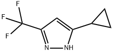 5-CYCLOPROPYL-3-(TRIFLUOROMETHYL)-1H-PYRAZOLE Struktur