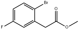 (2-BROMO-5-FLUOROPHENYL)ACETIC ACID METHYL ESTER Struktur