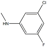 3-chloro-5-fluoro-N-methylaniline Struktur