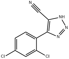 5-(2,4-Dichloro-phenyl)-2H-[1,2,3]triazole-4-carbonitrile Struktur