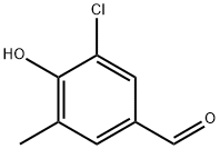 Benzaldehyde, 3-chloro-4-hydroxy-5-methyl- Struktur