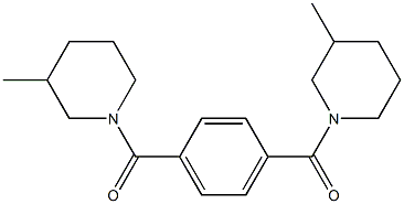 [4-(3-methylpiperidine-1-carbonyl)phenyl]-(3-methylpiperidin-1-yl)methanone Struktur