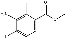 3-Amino-4-fluoro-2-methyl-benzoic acid methyl ester Struktur