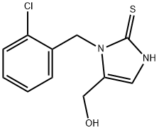 {1-[(2-chlorophenyl)methyl]-2-sulfanyl-1H-imidazol-5-yl}methanol Struktur