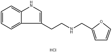 [(furan-2-yl)methyl][2-(1H-indol-3-yl)ethyl]amine hydrochloride Struktur