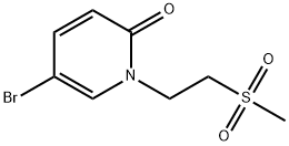 5-Bromo-1-[2-(methylsulfonyl)ethyl]pyridin-2(1H)-one Struktur