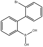 B-(2'-bromo[1,1'-biphenyl]-2-yl)-Boronic acid, Struktur