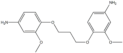 4-[3-(4-amino-2-methoxyphenoxy)propoxy]-3-methoxyphenylamine Struktur