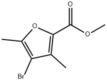 4-Bromo-3,5-dimethyl-furan-2-carboxylic acid methyl ester Struktur