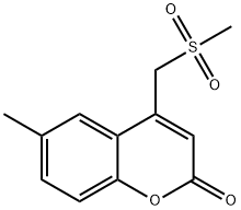 4-Methanesulfonylmethyl-6-methyl-chromen-2-one Struktur