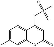 4-Methanesulfonylmethyl-7-methyl-chromen-2-one Struktur